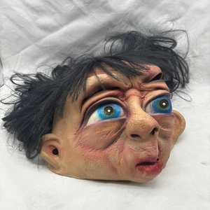 Vintage 2001 Paper Magic Group Halloween Full Head Mask Old Hobo Funny Scary - Picture 1 of 9