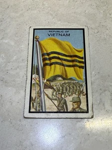 1963 Topps Midgee Flaggen der Welt Karte # 75 REPUBLIK VIETNAM - Bild 1 von 2