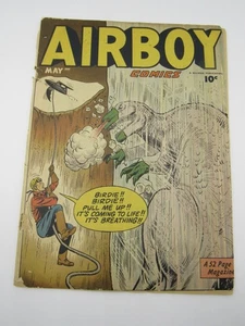 Airboy Comics v.7 n.4 1950 Dinosaurier Cover Mai - Bild 1 von 4