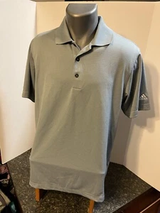 Adidas CLIMALITE Men's Golf Polo Shirt Gray Small Polyester - CLASSIC FIT - Picture 1 of 14