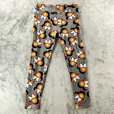 Леггинсы Lularoe Disney Minnie Mouse с принтом по всему телу серые высокие и пышные - Изображение 1 из 4