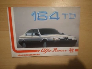 Alfa Romeo 164 Td User Manual And Maintenance - Picture 1 of 2
