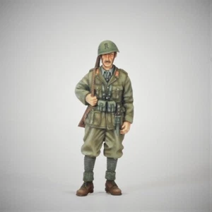 1:35 kit modellino figura resina 1 soldato italiano non assemblato non dipinto - Foto 1 di 2