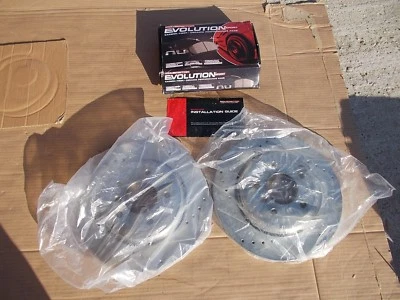 NEW PowerStop K5439 Rear Rotor and Brake Pads Set  *FREE SHIPPING* - Image 1 of 4