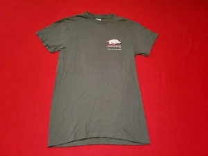 Mens NCAA Arkansas Razorbacks Sportsman Tee Shirt Small Green NEW FREE SHIPPING - Picture 1 of 2