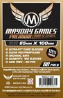 Mayday Premium 80 Card Sleeves 65mm x 100mm - Brand New & Sealed