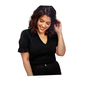 Torrid Damenpullover vegan schwarz Pullover, kurze Ärmel 6, 6X, 30 - Bild 1 von 6