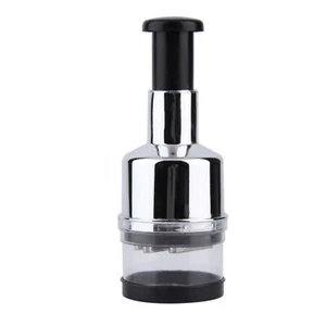 Stainless Steel Kitchen Garlic Press Crusher Rocking Mincer Manual Squeezer Tool - Picture 1 of 7