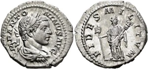 Elagabalus, 218-222. Denarius (Silver, 20 mm, 3.05 g, 6 h), Rome, 219 - Picture 1 of 1