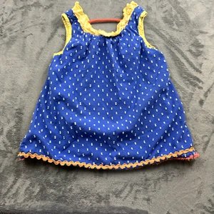Matilda Jane Top Girls Size 8 Blu Ruffle Multicolor Boho Peasant Cute Girly - Picture 1 of 9