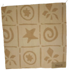 Beacon Hill Upholstery Cream Sand Cotton Jacquard Fabric Teflon Sample 17”X17”