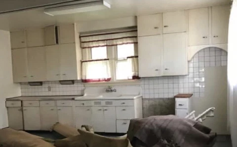 Vintage Metal Kitchen Cabinets. Includes Full Length Coat Cabinet, Not Pictured Cover