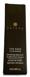 NIB Tatcha The Deep Cleanse Cleanser Luffa Fruit Extract 0.85 Oz Travel Size - Picture 1 of 1