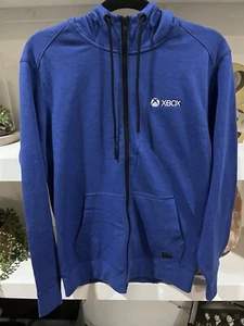 New Era Xbox Hoodie Men's Small Blue Zip Up - Promotional Item - Rare - Picture 1 of 6