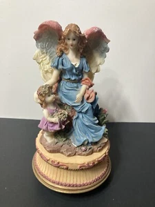Engel mit Kind Figur Spieluhr. 8 Zoll groß. - Bild 1 von 7
