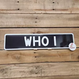 WHO-1, EMBOSSED, License plate, European car tag, DR. WHO, TV SHOW, movie prop - Bild 1 von 2