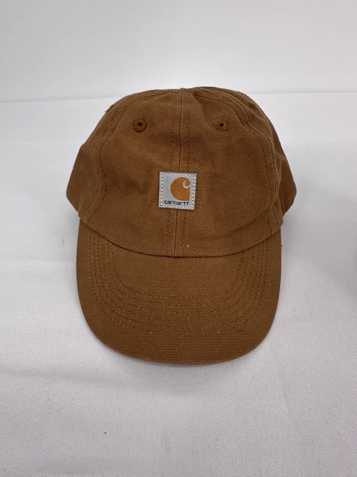 Gorra de béisbol Carhartt informal de lona marrón tostado bebé bebé elástico Foto 1 de 4
