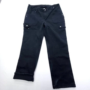 Duluth Trading Flex Fire Hose Fleece Lined Work Pants Womens 14 x 31 Carpenter - Picture 1 of 11