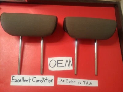 ✅2 OEM 2005-2008 NISSAN XTERRA 2-й ряд заднее сиденье подголовники подголовник желтовато-коричневый ткани - Изображение 1 из 4