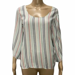 NWT Anthro Drew La Jolla MLT Cinch Bell Sleeve Top - Picture 1 of 9