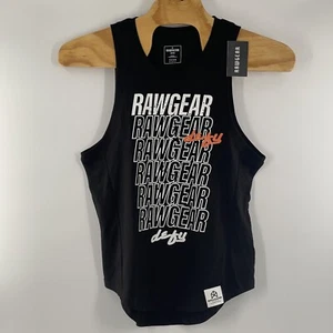 Camiseta sin mangas RAWGEAR Defy negra de peso pesado para gimnasio talla mediana nueva con etiquetas - Imagen 1 de 5