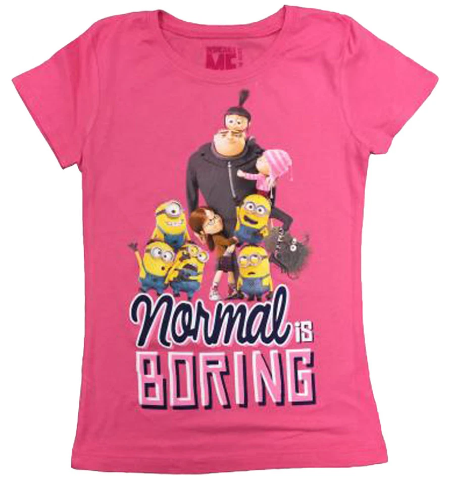 Camiseta Oficial Despicable Me Normal Is Boring Juniors - Comedia Película Vector Gru Foto 1 de 1