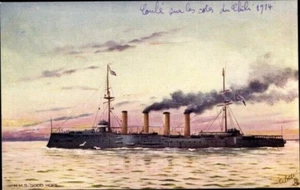 HMS Good Hope, British Warship, Armoured Cruiser; Tuck “Our Navy” No.9082; NM - Picture 1 of 2