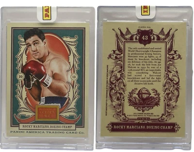 Original-2013 Panini Golden Age Rocky Marciano #43 Boxing Boxer Card - Image 1 of 3