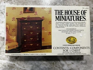 The House Of Miniatures Chippendale 6 drawers chest 40010 sealed Doll House - Picture 1 of 3