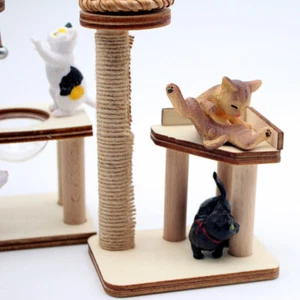 1Set 1:6 Scale Doll House House Model Decor Miniatures Pet Cat Climbing Frame - Picture 1 of 14