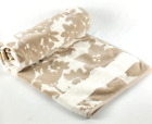 Sonoma Life Style Bath Towel Cotton Beige Cream Floral 48 x 26 India 