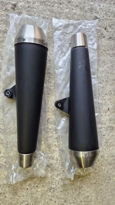 Pair of exhaust silencers for Triumph 1200 Speed Twin - Image 1 of 4