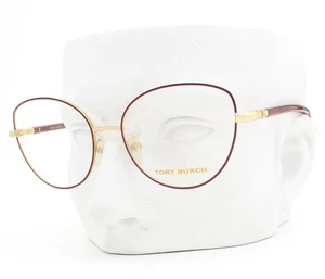 Tory Burch Brille TY1073 3316 Brille Poliert Dunkelrot auf Gold 54mm mit Etui - Bild 1 von 6