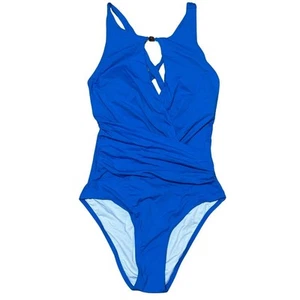 CUPSHE X-Back High Neck Keyhole Tummy Contouring Bathing Suit One-Piece NWT S - Picture 1 of 6