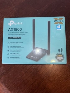 TP-Link ARCHER TX20U PLUS Ax1800 Dual Antennas High Gain Wi-Fi 6 Usb Adapter Usb - Picture 1 of 7