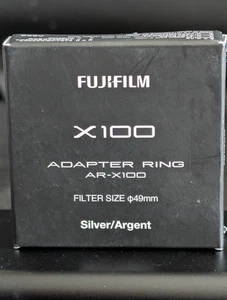 FUJIFILM AR-X100 Silver Adapter Ring X100V X100F X100T X100S X100 49mm Filter - Picture 1 of 2