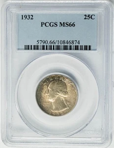 1932 Washington Quarter 25c MS66 PCGS 950738-7 - Picture 1 of 3