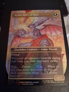 MTG FINAL FANTASY KEFKA, COURT MAGE (#322) BORDERLESS RARE FOIL - Picture 1 of 2
