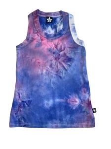 Pixie Lane Girls Ribbed Tie Dye Racerback Tank Top Size 6 - Picture 1 of 4