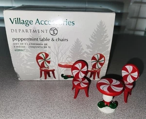 Department 56 Village Accessories Peppermint Table & Chairs - Picture 1 of 1