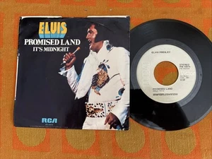 Elvis Presley PB-10074 Promised Land Gray Label Picture Sleeve US 7” Vinyl - Foto 1 di 2