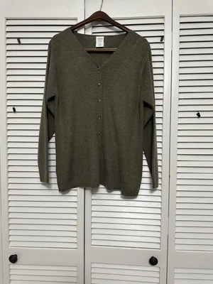 Vintage Old Navy Wool Blend Cardigan Unisex Green Grandpa Grandma Y2K Academia - Image 1 of 4