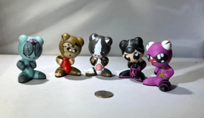 UB Funkey Funkies lotto di 5 figurine U.B. Funkeys Gioco Giocattolo Personaggi Assortiti Raro - Immagine 1 di 4