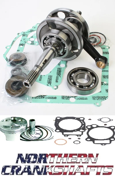 KIT RECONSTRUCCIÓN MOTOR HONDA CRF 250R, PISTÓN, CIGÜEÑAL, JUNTAS 2004-2007 Foto 1 de 1