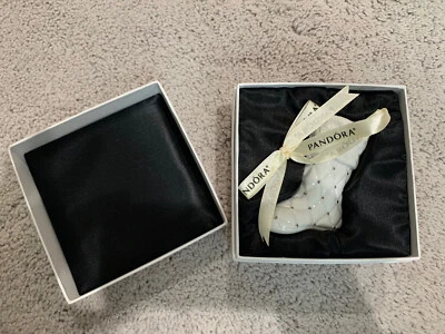 Pandora 2012 Limited Edition Christmas Stocking Boot Ornament Charm New In box - Image 1 of 4