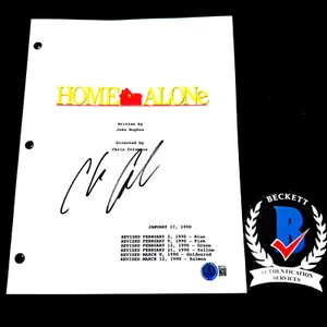 CHRIS COLUMBUS SIGNIERT ALLEIN ZU HAUSE FILM DREHBUCH REGISSEUR BECKETT COA - Bild 1 von 2