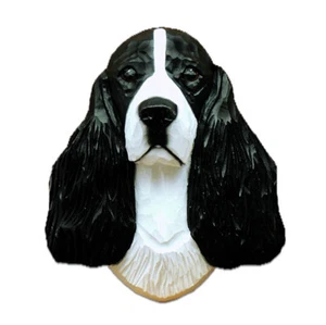 Statuina Targa Testa Springer Spaniel Nera - Foto 1 di 1