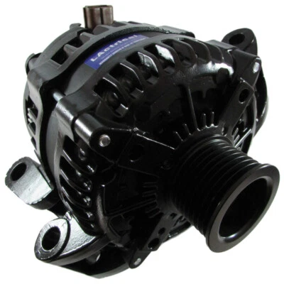 HIGH OUTPUT 350A BLACK ALTERNATOR FOR FORD F250 F350 F450 F550 Powerstroke 7.3L - Image 1 of 4