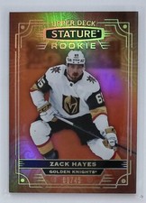 2022-23 Upper Deck Stature Base Rookies Orange Zack Hayes /45
