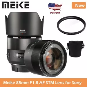 US Meike 85mm F1.8 Full Frame AF STM Lens for Sony E-Mount A7III A7 A7R A74 A7R4 - Picture 1 of 6
